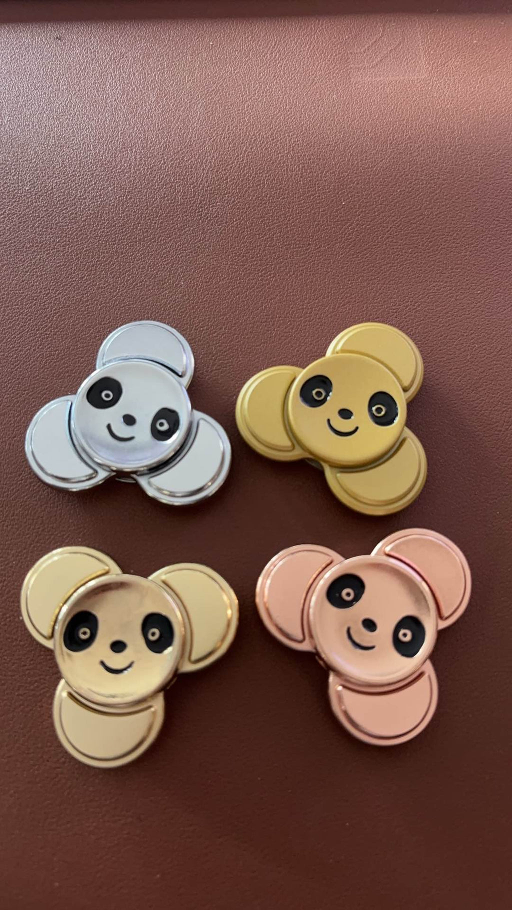 Cute Panda Zinc Alloy Fidget Spinner - Precious Metal Series