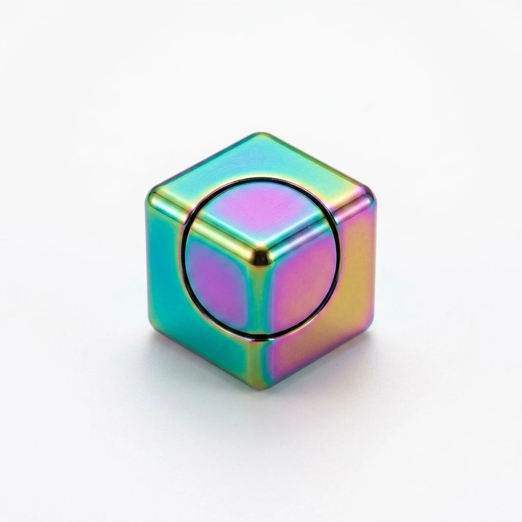 Aero-Cube Precision Aluminum Fidget Spinner - Minimalist Kinetic Series