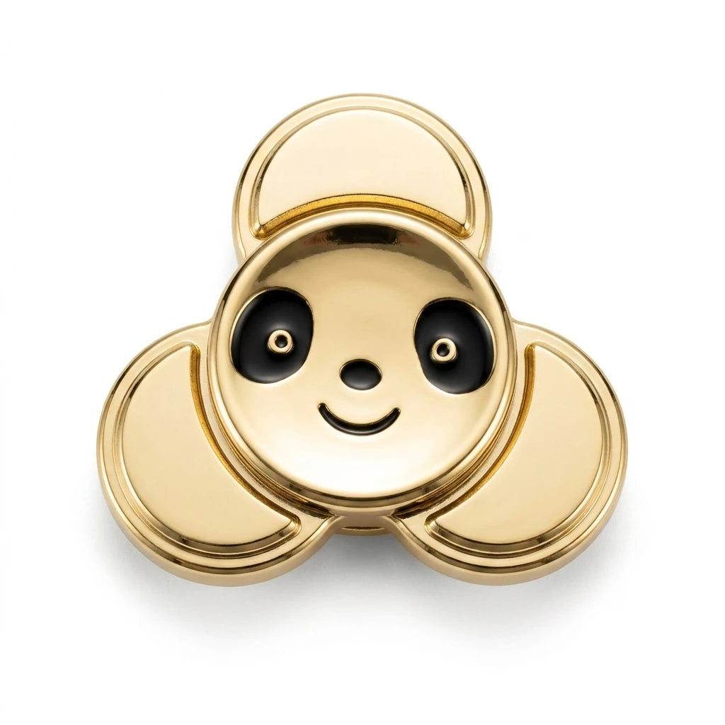 Cute Panda Zinc Alloy Fidget Spinner - Precious Metal Series