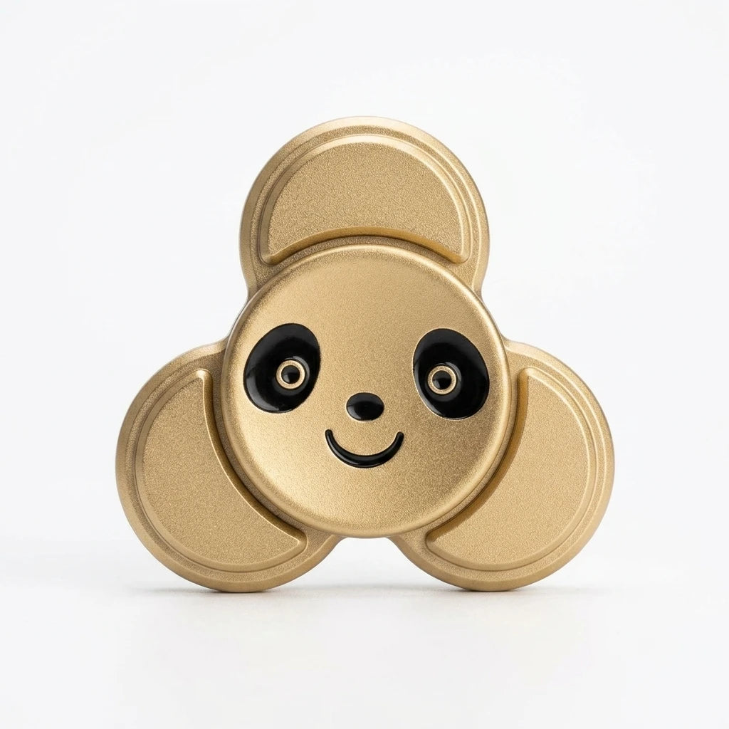 Cute Panda Zinc Alloy Fidget Spinner - Precious Metal Series