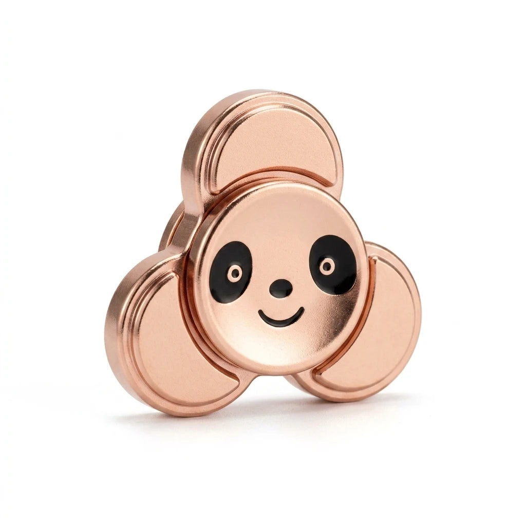 Cute Panda Zinc Alloy Fidget Spinner - Precious Metal Series