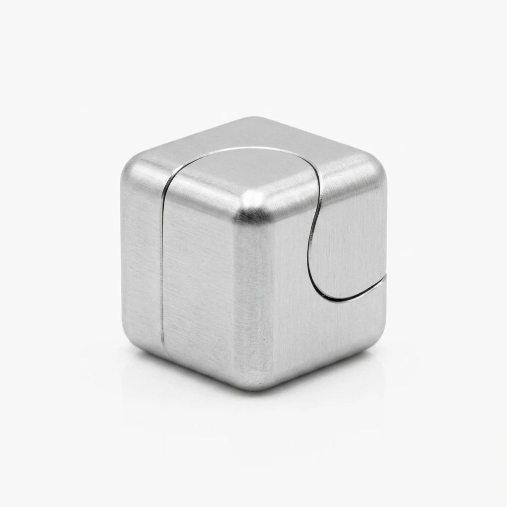 Aero-Cube Precision Aluminum Fidget Spinner - Minimalist Kinetic Series