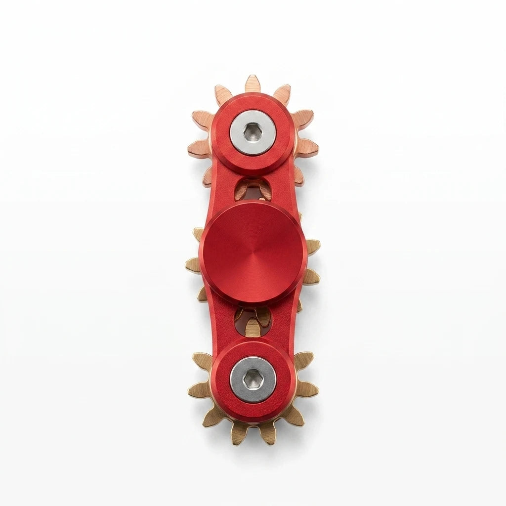 Mechanical Gear 2-Wing Aluminum Fidget Spinner
